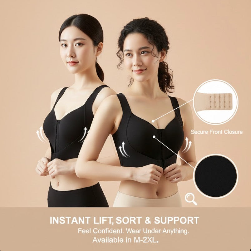 Front-Closure Posture Support Bra